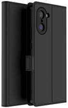 Kapa Noble Slim Magnetic Leather Flip Case Cover for OnePlus Nord CE 5 | Card Holder Stand Flip Wallet Case (Black)