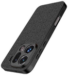 Kapa Soft Full Fabric Protective Back Case Cover for Oppo Find X9 Pro | Shockproof Slim Hard Anti Slip Back Case (Black) - Mobizang