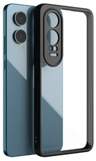 Kapa Hawkeye Clear Back Cover for OnePlus Nord CE 4 Lite | Camera Lens Protector Shockproof Slim Clear Case Cover (Black)