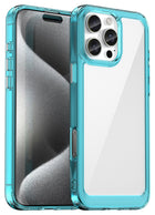 Kapa Unicorn Acrylic Clear Back Cover For Apple iPhone 16 Pro Max | Slim Shockproof [Military Grade Protection] Hybrid Bumper Case (Blue Sides)