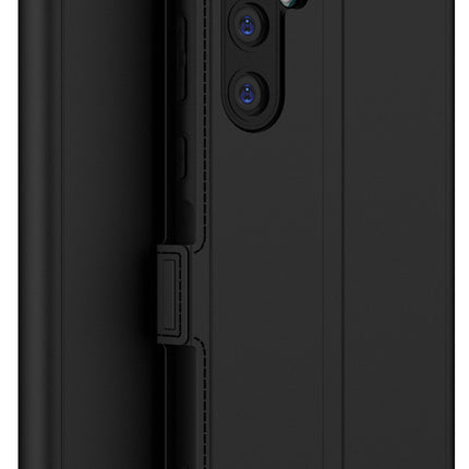 Kapa Noble Slim Magnetic Leather Flip Case Cover for Samsung Galaxy A35 (5G) | Card Holder Stand Flip Wallet Case (Black) - Mobizang