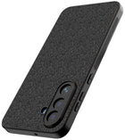 Kapa Soft Full Fabric Protective Back Case Cover for Samsung Galaxy M56 | Shockproof Slim Hard Anti Slip Back Case (Black)