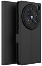 Kapa Noble Slim Magnetic Leather Flip Case Cover for Vivo X200 Pro (5G) | Card Holder Stand Flip Wallet Case (Black) - Mobizang