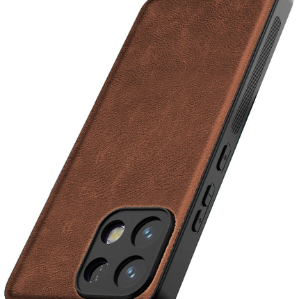 Kapa Tux Leather Back Cover for Oppo K13 5G | Slim Shockproof Camera Protection Bumper Case (Brown)