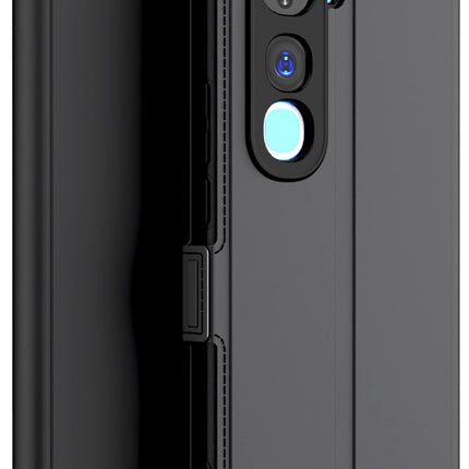 Kapa Noble Slim Magnetic Leather Flip Case Cover for Vivo Y400 Pro 5G | Card Holder Stand Flip Wallet Case (Black) - Mobizang