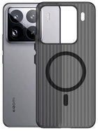 Kapa Wave Magnetic Frosted Grip Back Cover for Xiaomi 15 | [MagSafe Compatible] Wireless charging, Slim, Metal Buttons Matte Finish Back Case (Grey)