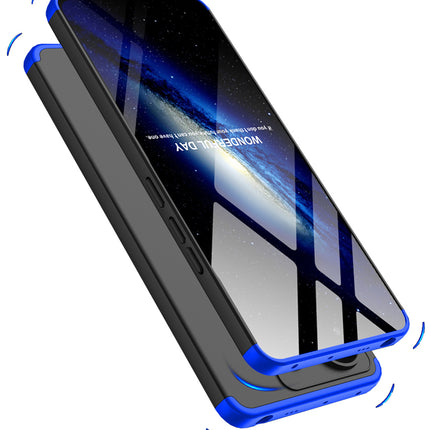 Kapa Double Dip Full 360 Protection Back Case Cover for Redmi Note 13 Pro (5G) (Blue,Black) - Mobizang