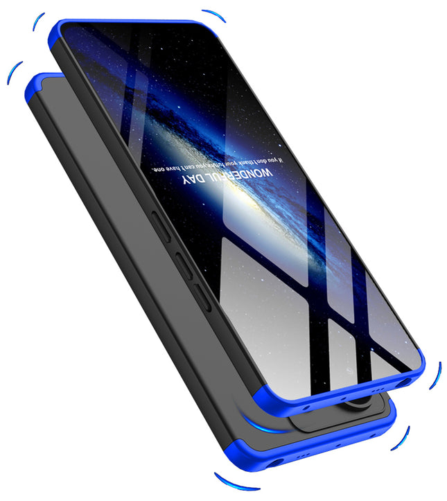 Kapa Double Dip Full 360 Protection Back Case Cover for Redmi Note 13 Pro (5G) (Blue,Black) - Mobizang