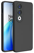 Kapa Matte Protective Lens Flexible Back Cover for OnePlus Nord CE 4 | Slim Silicone with Soft Lining Shockproof Full Body Bumper Case (Black)