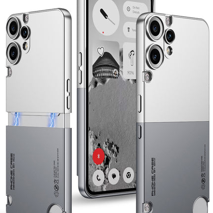 Kapa Double Dip Full 360 Protection Back Case Cover for CMF Phone 2 Pro (Grey,Silver)