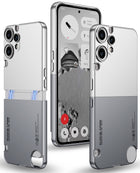 Kapa Double Dip Full 360 Protection Back Case Cover for CMF Phone 2 Pro (Grey,Silver)