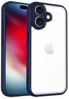 Kapa Hawkeye Clear Slim Tough Back Cover for Apple iPhone 17 | Camera Lens Protector Anti Yellow Shockproof Clear Hybrid Case Cover (Blue)