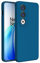 Kapa Matte Protective Lens Flexible Back Cover for OnePlus Nord CE 4 | Slim Silicone with Soft Lining Shockproof Full Body Bumper Case (Blue)