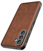 Kapa Tux Leather Back Cover for Samsung Galaxy A16 | Slim Shockproof Camera Protection Bumper Case (Brown)