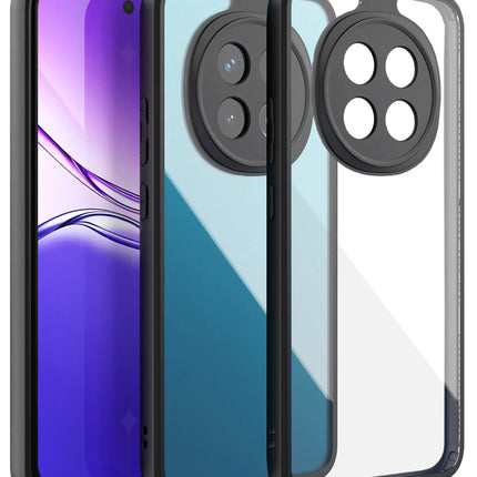 Kapa Hawkeye Clear Back Cover for Oppo F29 PRO | Camera Lens Protector Shockproof Slim Clear Case Cover (Black Sides)