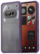Kapa Shield Frosted Acrylic Back Cover for Nothing Phone 3A 5G| Hard Slim Inbuilt Camera Lens Cover Protection Shock Proof Bumper Case (Purple)