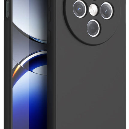 Kapa Matte Protective Lens Flexible Back Cover for Oppo Find X8 | Slim Silicone with Soft Lining Shockproof Full Body Bumper Case (Black) - Mobizang