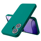 Kapa Matte Protective Lens Flexible Back Cover for Poco F7 5G | Slim Silicone with Soft Lining Shockproof Full Body Bumper Case (Green)