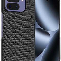Kapa Soft Full Fabric Protective Back Case Cover for Google Pixel 10 PRO FOLD | Shockproof Slim Hard Anti Slip Back Case (Black) - Mobizang