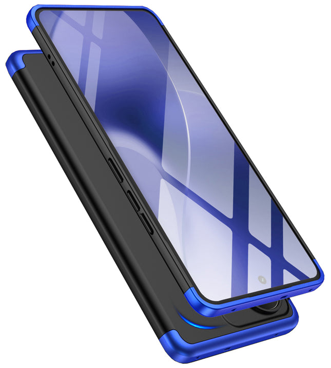 Kapa Double Dip Full 360 Protection Back Case Cover for Realme 15 Pro 5G (Blue,Black)