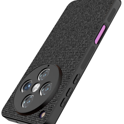 Kapa Soft Full Fabric Protective Back Case Cover for Oppo Find X8 Pro | Shockproof Slim Hard Anti Slip Back Case (Black) - Mobizang