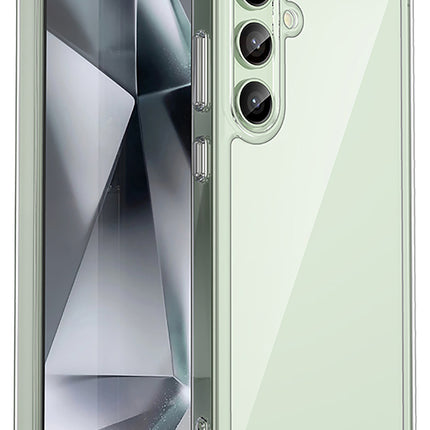 Kapa Unicorn Acrylic Clear Back Cover For Samsung Galaxy S24 FE | Slim Shockproof [Military Grade Protection] Hybrid Bumper Case (Clear Sides)