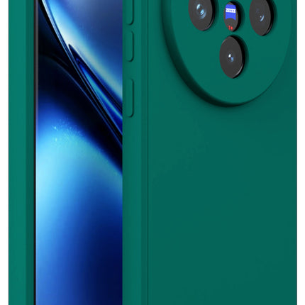 Kapa Matte Protective Lens Flexible Back Cover for Vivo X200 (5G) | Slim Silicone with Soft Lining Shockproof Full Body Bumper Case (Green)