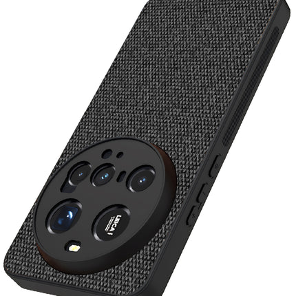 Kapa Soft Full Fabric Protective Back Case Cover for Xiaomi 15 Ultra | Shockproof Slim Hard Anti Slip Back Case (Black)