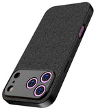 Kapa Soft Full Fabric Protective Back Case Cover for Apple iPhone 17 Pro | Shockproof Slim Hard Anti Slip Back Case (Black)
