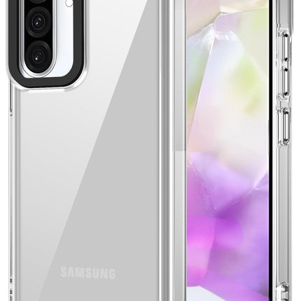 Kapa Warrior Acrylic Clear Back Cover For Samsung Galaxy A36 | Slim Shockproof [Military Grade Protection] Hybrid Bumper Case (Clear Sides) - Mobizang
