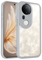 Kapa Hawkeye Clear Slim Tough Back Cover for Vivo T4 Ultra 5G | Camera Lens Protector Anti Yellow Shockproof Clear Hybrid Case Cover (Grey) - Mobizang