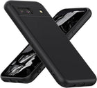 Kapa Matte Protective Lens Flexible Back Cover for Google Pixel 8A | Slim Silicone with Soft Lining Shockproof Full Body Bumper Case (Black)