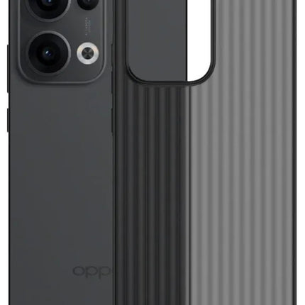 Kapa Matte Wave Grip Back Cover for Oppo Reno 13 Pro 5G | Ultra Slim [With Metal Buttons] Frosted Back Case (Grey) - Mobizang