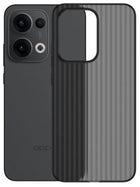 Kapa Matte Wave Grip Back Cover for Oppo Reno 13 Pro 5G | Ultra Slim [With Metal Buttons] Frosted Back Case (Grey) - Mobizang