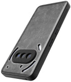 Kapa Tux Leather Back Cover for Nothing Phone 3A 5G | Slim Shockproof Camera Protection Bumper Case (Grey)