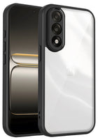 Kapa Hawkeye Clear Slim Tough Back Cover for OnePlus Nord 5 | Camera Lens Protector Anti Yellow Shockproof Clear Hybrid Case Cover (Black Sides)