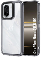 Kapa Warrior Acrylic Clear Back Cover For OnePlus Nord CE 5 | Slim Shockproof [Military Grade Protection] Hybrid Bumper Case (Grey Sides) - Mobizang