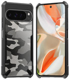 Kapa Bull Camouflage Back Cover for Google Pixel 9 PRO XL | [Military Grade Protection] Shock Proof Slim Hybrid Bumper Case (Black)