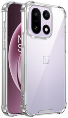 Kapa Airbag Armor Back Cover for OnePlus 15 | Clear Slim Shockproof [Military Grade Protection] Hybrid Bumper Case (Clear)