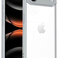 Kapa Hawkeye Clear Slim Tough Back Cover for Apple iPhone 17 Air | Camera Lens Protector Anti Yellow Shockproof Clear Hybrid Case Cover (Grey) - Mobizang