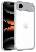 Kapa Hawkeye Clear Slim Tough Back Cover for Apple iPhone 17 Air | Camera Lens Protector Anti Yellow Shockproof Clear Hybrid Case Cover (Grey) - Mobizang