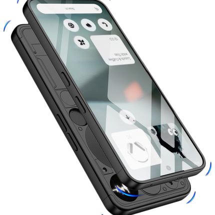 Kapa Double Dip Full 360 Protection Back Case Cover for Nothing Phone 3 5G (Black) - Mobizang