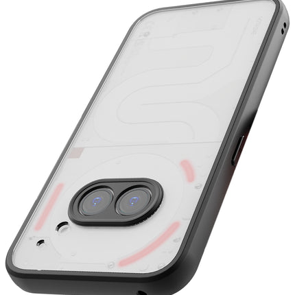 Kapa Hawkeye Clear Back Cover for Nothing Phone 2A | Camera Lens Protector Shockproof Slim Clear Case Cover (Black Sides) - Mobizang