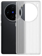 Kapa Matte Wave Grip Back Cover for Vivo X200 5G | Ultra Slim [With Metal Buttons] Frosted Back Case (White) - Mobizang