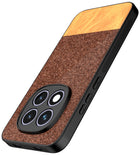 Kapa Soft Fabric & Leather Hybrid Protective Back Cover for Redmi Note 15 Pro 5G | Shockproof Slim Hard Anti Slip Back Case (Brown)