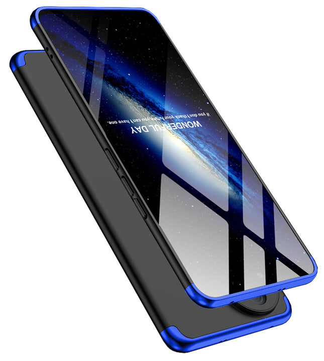 Kapa Double Dip Full 360 Protection Back Case Cover for Vivo T4R / V50 / V50E 5G (Blue,Black)