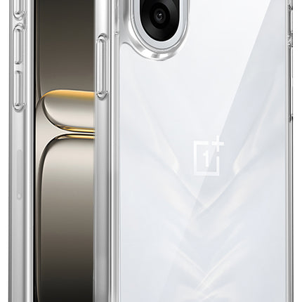 Kapa Airbag Armor Back Cover for OnePlus Nord CE 5 | Clear Slim Shockproof [Military Grade Protection] Hybrid Bumper Case (Clear)
