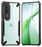 Kapa Bull Clear Back Cover for OnePlus Nord CE 4 | [Military Grade Protection] Shock Proof Slim Hybrid Bumper Case (Black)