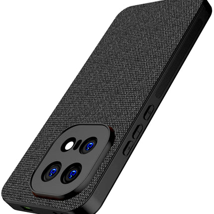 Kapa Soft Full Fabric Protective Back Case Cover for IQOO 15 5G | Shockproof Slim Hard Anti Slip Back Case (Black)