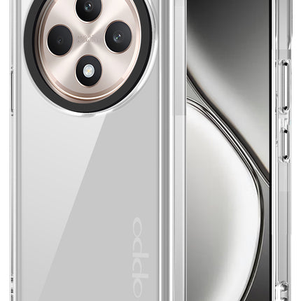 Kapa Warrior Acrylic Clear Back Cover For Oppo F27 Pro / Oppo F27 Pro Plus | Slim Shockproof [Military Grade Protection] Hybrid Bumper Case (Clear Sides)